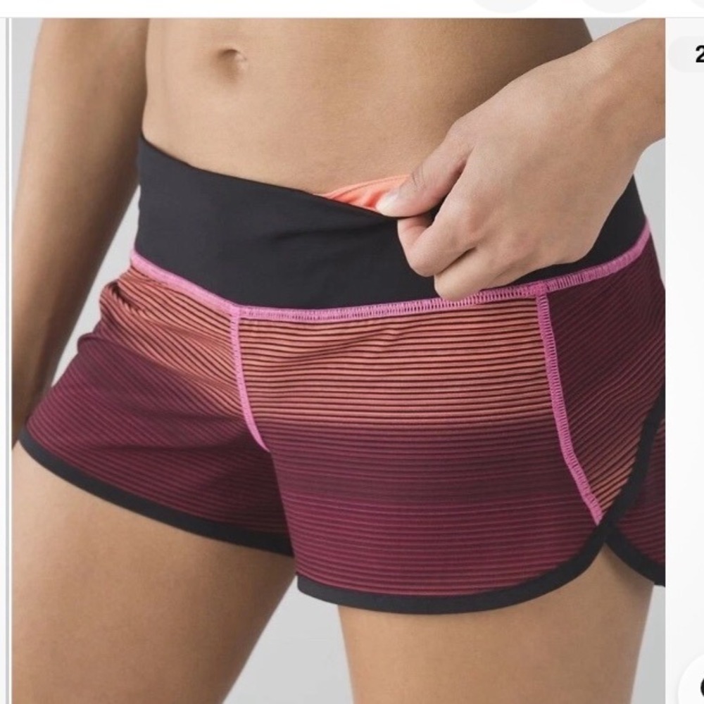 🚨Final Sale Lululemon Speed Shorts - Size 8 -‎ Multicolored